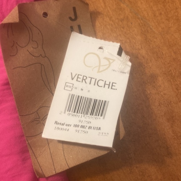 Vertiche pink cropped blouse sized XS. NWT. - Picture 7 of 7